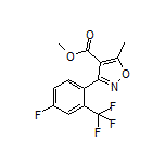 Methyl 3-[4-Fluoro-2-(trifluoromethyl)phenyl]-5-methylisoxazole-4-carboxylate