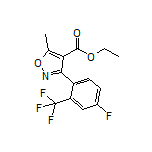 Ethyl 3-[4-Fluoro-2-(trifluoromethyl)phenyl]-5-methylisoxazole-4-carboxylate