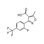 3-[2-Fluoro-4-(trifluoromethyl)phenyl]-5-methylisoxazole-4-carboxylic Acid