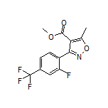 Methyl 3-[2-Fluoro-4-(trifluoromethyl)phenyl]-5-methylisoxazole-4-carboxylate