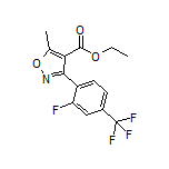 Ethyl 3-[2-Fluoro-4-(trifluoromethyl)phenyl]-5-methylisoxazole-4-carboxylate