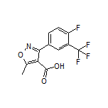 3-[4-Fluoro-3-(trifluoromethyl)phenyl]-5-methylisoxazole-4-carboxylic Acid