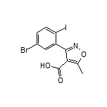 3-(5-Bromo-2-iodophenyl)-5-methylisoxazole-4-carboxylic Acid