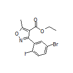 Ethyl 3-(5-Bromo-2-iodophenyl)-5-methylisoxazole-4-carboxylate