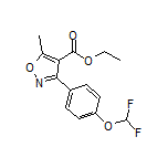 Ethyl 3-[4-(Difluoromethoxy)phenyl]-5-methylisoxazole-4-carboxylate