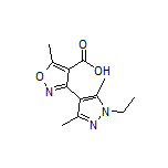 3-(1-Ethyl-3,5-dimethyl-4-pyrazolyl)-5-methylisoxazole-4-carboxylic Acid