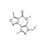 Methyl 3-(1-Ethyl-3,5-dimethyl-4-pyrazolyl)-5-methylisoxazole-4-carboxylate