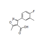 3-(4-Fluoro-3-methylphenyl)-5-methylisoxazole-4-carboxylic Acid