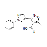 5-Methyl-3-(1-phenyl-4-pyrazolyl)isoxazole-4-carboxylic Acid