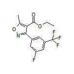 Ethyl 3-[3-Fluoro-5-(trifluoromethyl)phenyl]-5-methylisoxazole-4-carboxylate