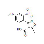 3-(4-Methoxy-2-nitrophenyl)-5-methylisoxazole-4-carboxylic Acid