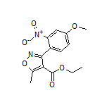 Ethyl 3-(4-Methoxy-2-nitrophenyl)-5-methylisoxazole-4-carboxylate