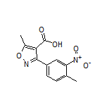 5-Methyl-3-(4-methyl-3-nitrophenyl)isoxazole-4-carboxylic Acid