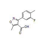 3-(3-Fluoro-4-methylphenyl)-5-methylisoxazole-4-carboxylic Acid