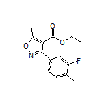 Ethyl 3-(3-Fluoro-4-methylphenyl)-5-methylisoxazole-4-carboxylate