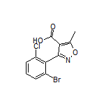 3-(2-Bromo-6-chlorophenyl)-5-methylisoxazole-4-carboxylic Acid