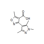 5-Methyl-3-(1,3,5-trimethyl-4-pyrazolyl)isoxazole-4-carboxylic Acid