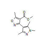 Methyl 5-Methyl-3-(1,3,5-trimethyl-4-pyrazolyl)isoxazole-4-carboxylate