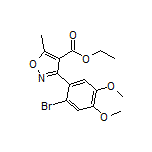 Ethyl 3-(2-Bromo-4,5-dimethoxyphenyl)-5-methylisoxazole-4-carboxylate