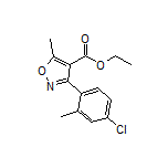 Ethyl 3-(4-Chloro-2-methylphenyl)-5-methylisoxazole-4-carboxylate