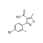 3-(4-Bromo-2-methylphenyl)-5-methylisoxazole-4-carboxylic Acid