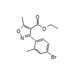 Ethyl 3-(4-Bromo-2-methylphenyl)-5-methylisoxazole-4-carboxylate