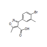 3-(4-Bromo-3-methylphenyl)-5-methylisoxazole-4-carboxylic Acid