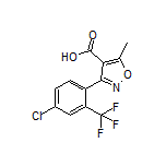 3-[4-Chloro-2-(trifluoromethyl)phenyl]-5-methylisoxazole-4-carboxylic Acid