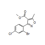 Methyl 3-(2-Bromo-4-chlorophenyl)-5-methylisoxazole-4-carboxylate