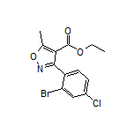 Ethyl 3-(2-Bromo-4-chlorophenyl)-5-methylisoxazole-4-carboxylate