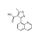 5-Methyl-3-(8-quinolyl)isoxazole-4-carboxylic Acid