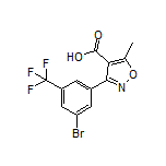 3-[3-Bromo-5-(trifluoromethyl)phenyl]-5-methylisoxazole-4-carboxylic Acid