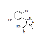 3-(2-Bromo-5-chlorophenyl)-5-methylisoxazole-4-carboxylic Acid