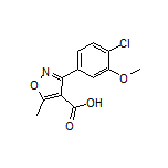 3-(4-Chloro-3-methoxyphenyl)-5-methylisoxazole-4-carboxylic Acid