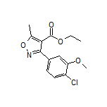 Ethyl 3-(4-Chloro-3-methoxyphenyl)-5-methylisoxazole-4-carboxylate