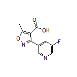 3-(5-Fluoro-3-pyridyl)-5-methylisoxazole-4-carboxylic Acid