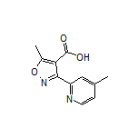 5-Methyl-3-(4-methyl-2-pyridyl)isoxazole-4-carboxylic Acid