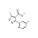 Methyl 5-Methyl-3-(4-methyl-2-pyridyl)isoxazole-4-carboxylate