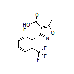 3-[2-Fluoro-6-(trifluoromethyl)phenyl]-5-methylisoxazole-4-carboxylic Acid