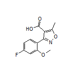 3-(4-Fluoro-2-methoxyphenyl)-5-methylisoxazole-4-carboxylic Acid