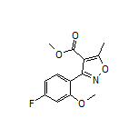 Methyl 3-(4-Fluoro-2-methoxyphenyl)-5-methylisoxazole-4-carboxylate