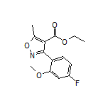 Ethyl 3-(4-Fluoro-2-methoxyphenyl)-5-methylisoxazole-4-carboxylate