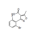 3-(2-Bromo-6-fluorophenyl)-5-methylisoxazole-4-carboxylic Acid