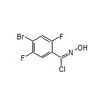 4-Bromo-2,5-difluoro-N-hydroxybenzimidoyl Chloride