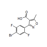 3-(4-Bromo-2,5-difluorophenyl)-5-methylisoxazole-4-carboxylic Acid