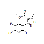 Methyl 3-(4-Bromo-2,5-difluorophenyl)-5-methylisoxazole-4-carboxylate