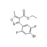 Ethyl 3-(4-Bromo-2,5-difluorophenyl)-5-methylisoxazole-4-carboxylate