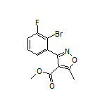 Methyl 3-(2-Bromo-3-fluorophenyl)-5-methylisoxazole-4-carboxylate