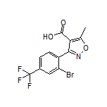 3-[2-Bromo-4-(trifluoromethyl)phenyl]-5-methylisoxazole-4-carboxylic Acid