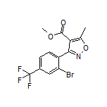 Methyl 3-[2-Bromo-4-(trifluoromethyl)phenyl]-5-methylisoxazole-4-carboxylate